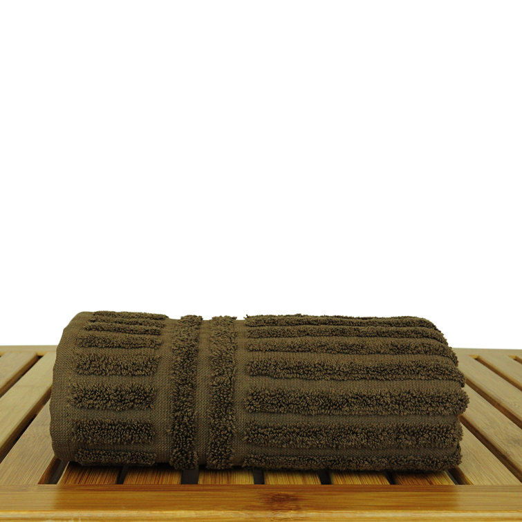 Winston Porter Comacho Turkish Cotton Ribbed Bath Towels Wayfair